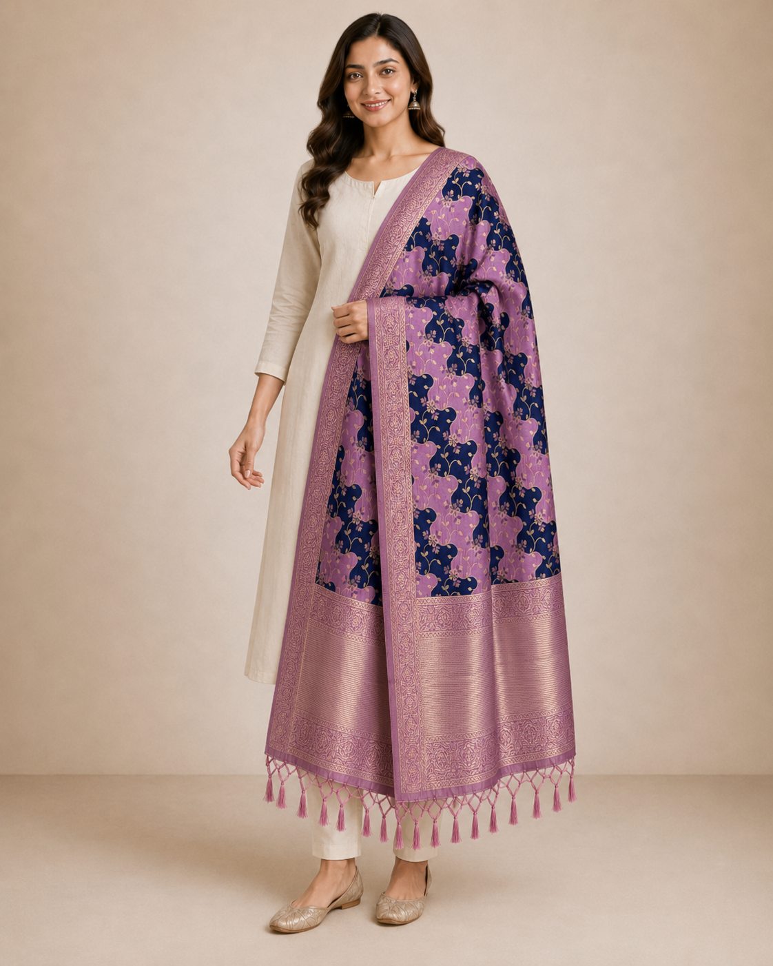 BANARASI RANGKAAT SILK DUPATTA