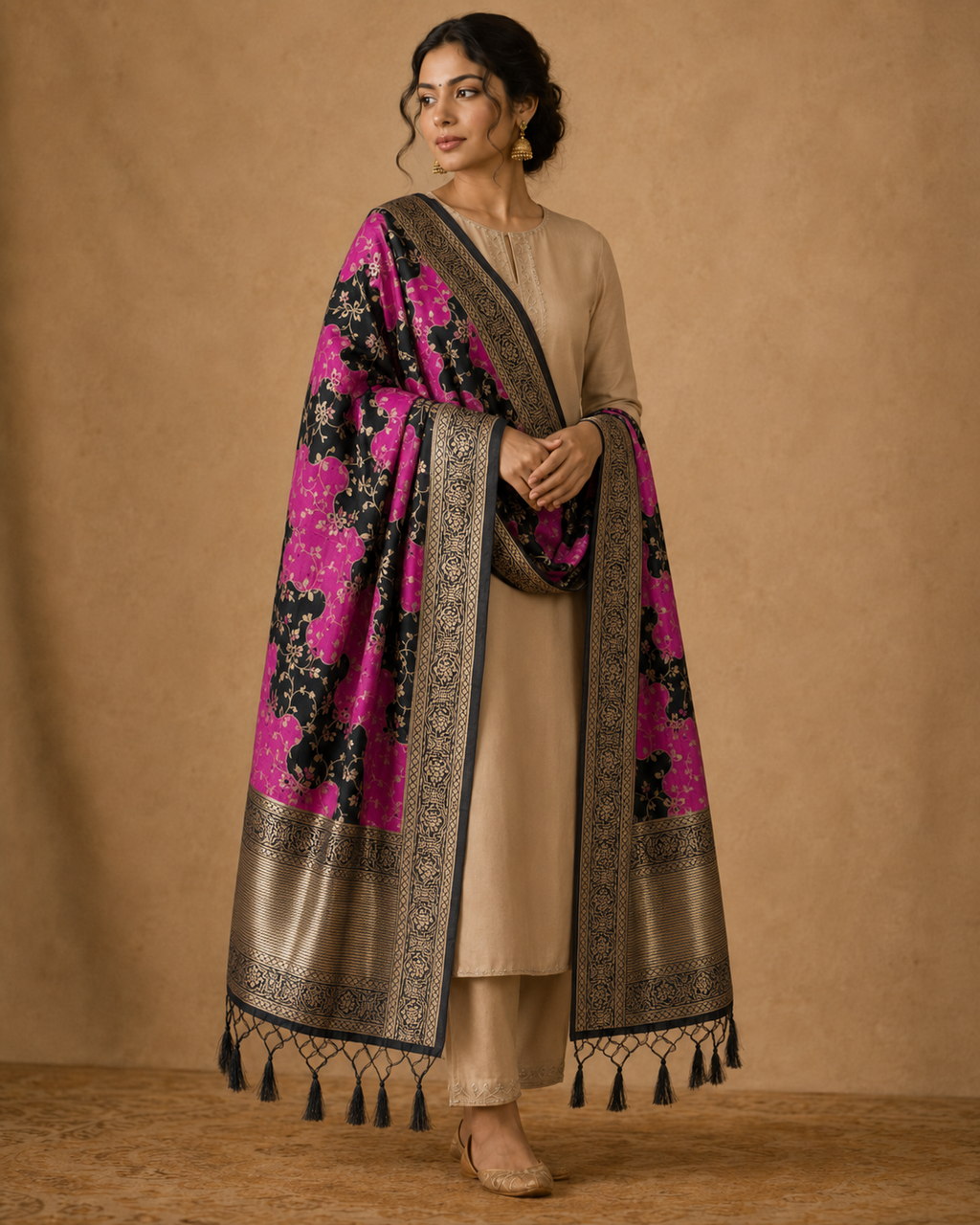 BANARASI RANGKAAT SILK DUPATTA