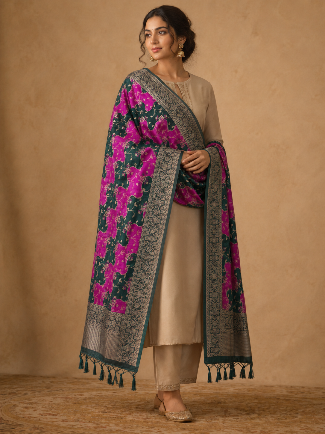 BANARASI RANGKAAT SILK DUPATTA