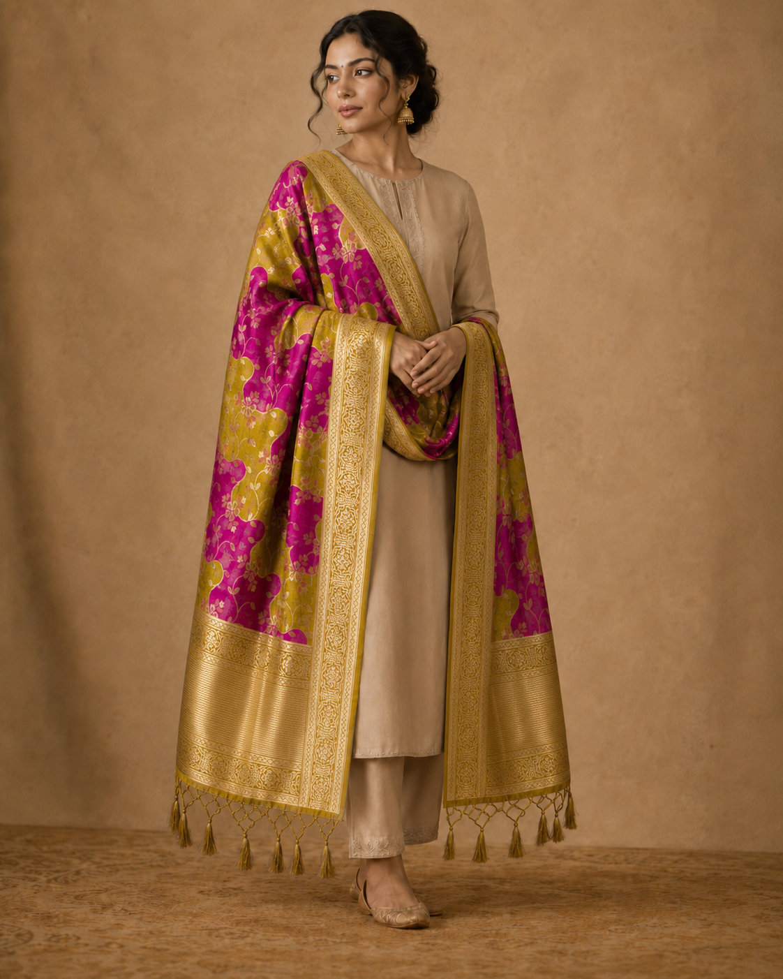 BANARASI RANGKAAT SILK DUPATTA