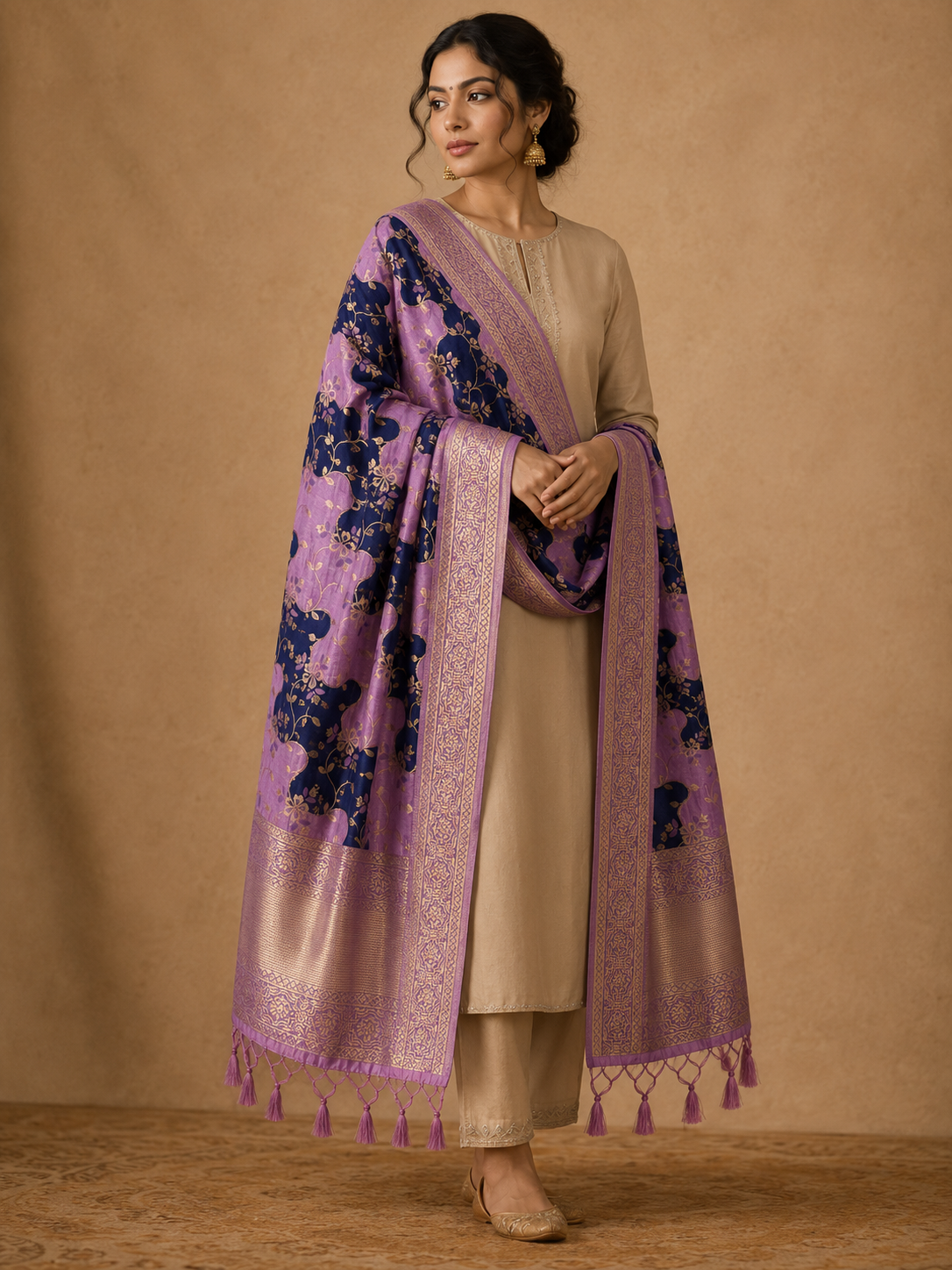 BANARASI RANGKAAT SILK DUPATTA