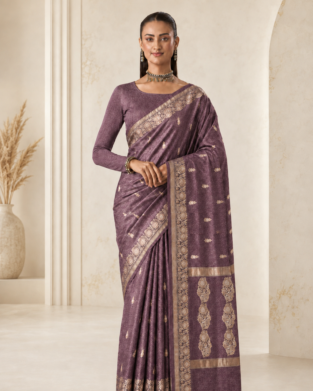Banarasi Silk Linen Saree