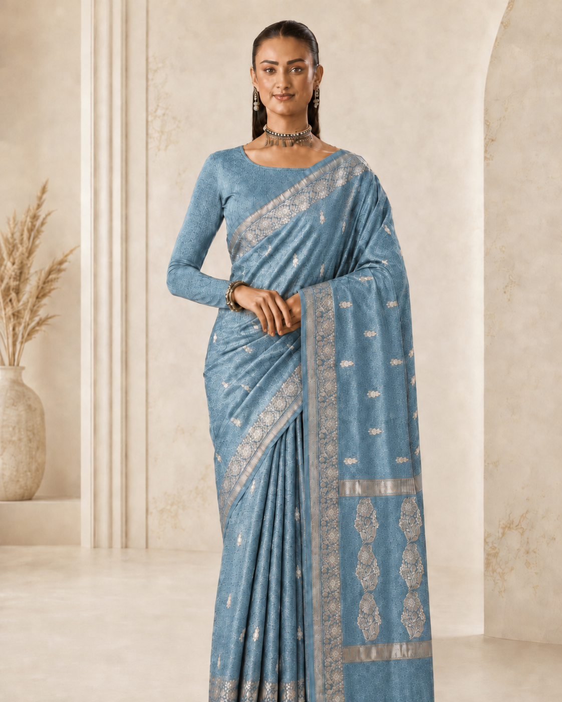 Banarasi Silk Linen Saree