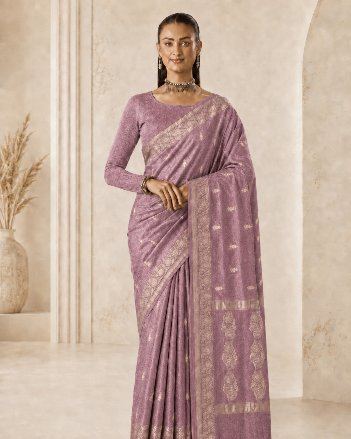 Banarasi Silk Linen Saree