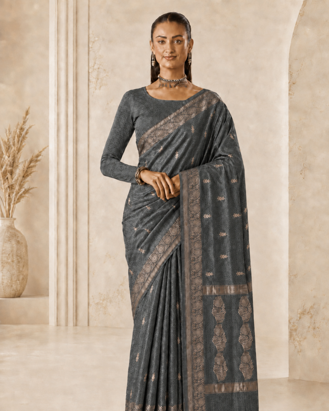 Banarasi Silk Linen Saree