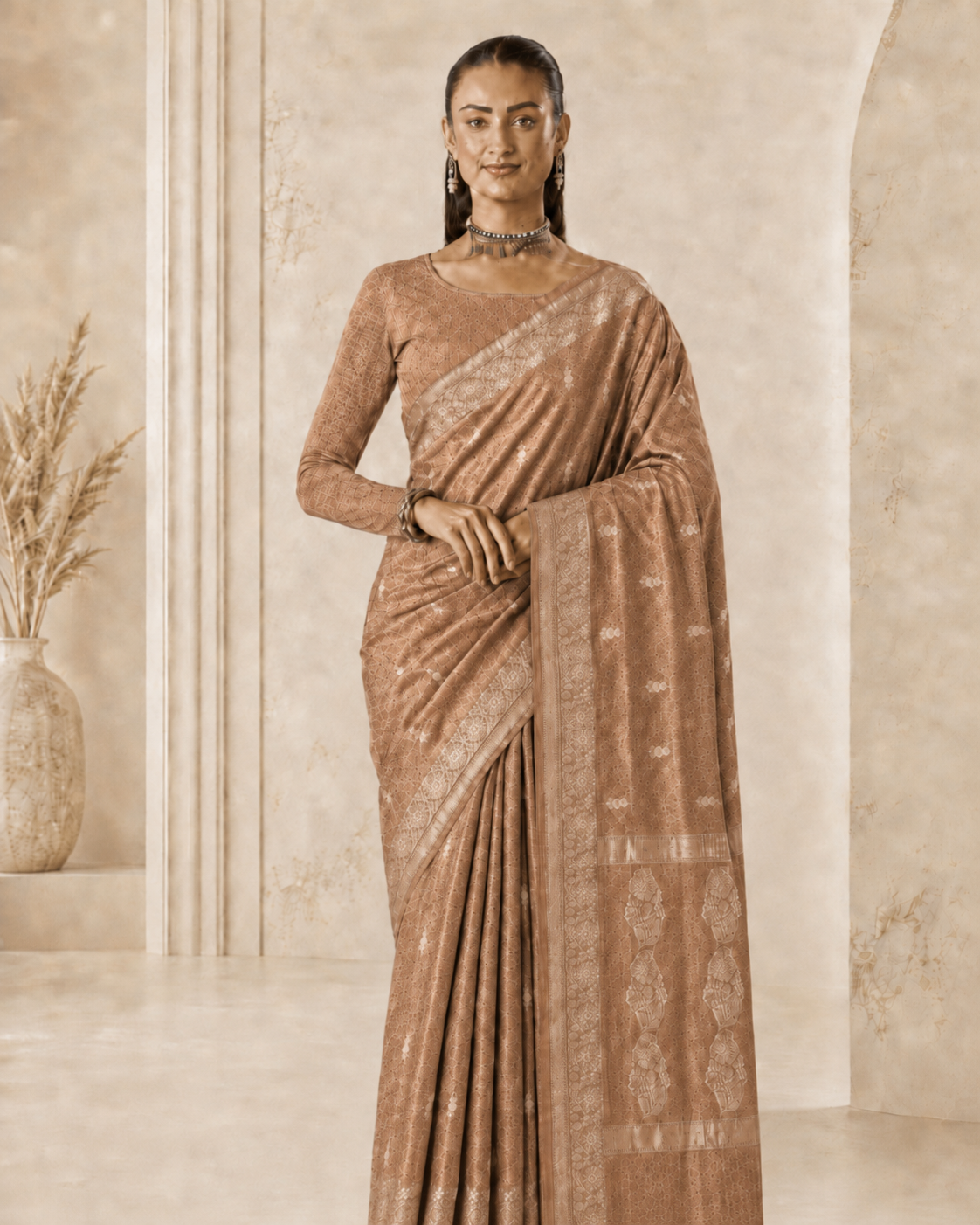Banarasi Silk Linen Saree