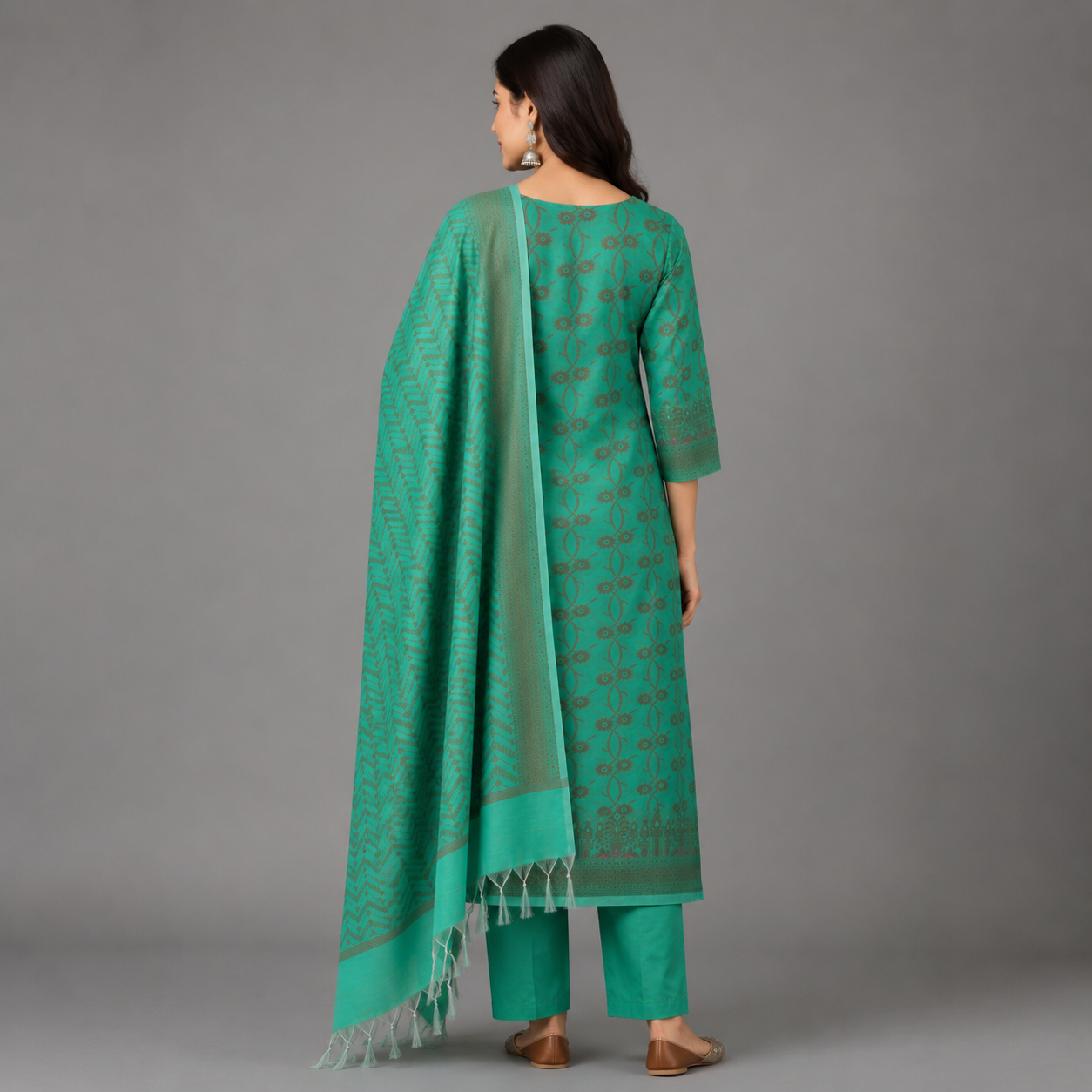 Emerald Mint Jacquard Suit