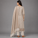 Ivory Cream Heritage Banarasi Suit