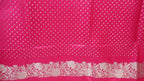 Banarasi Cross Pink Shades Booti Pattern Mashru Silk Saree