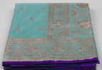 Banarasi Sea Green Katan Satin Silk Saree