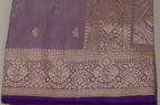 Banarasi Dusty Pink Katan Satin Silk Saree