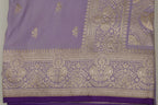 Banarasi Light Purple Katan Satin Silk Saree