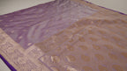 Banarasi Dusty Pink Katan Satin Silk Saree