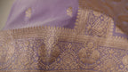 Banarasi Light Purple Katan Satin Silk Saree