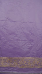 Banarasi Light Purple Katan Satin Silk Saree