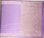 Banarasi Light Purple Katan Satin Silk Saree