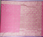 Banarasi Light Pink Katan Satin Silk Saree