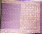 Banarasi Dusty Pink Katan Satin Silk Saree